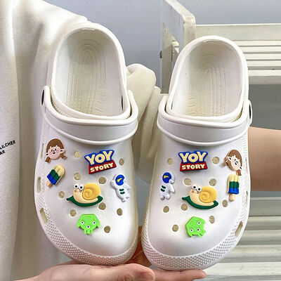 Platform Slip-On Clogs White