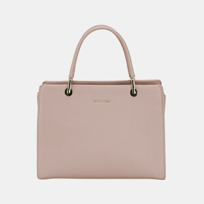 David Jones PU Leather Medium Handbag Gravel One Size
