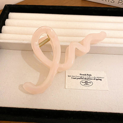 Acrylic Hair Claw Clip Blush Pink One Size