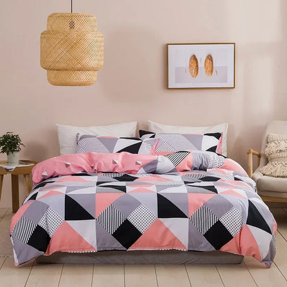 Soft Queen Bedding Set with King Duvet Cover – Affordable Single/Double Quilt Cover, Comfortable Bed Set 2