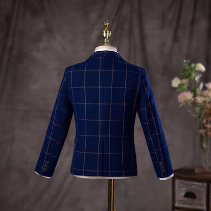 Flower Boys Wedding Suit - Children's Formal Blazer Set for Birthday Photos, School Graduation, and Performances