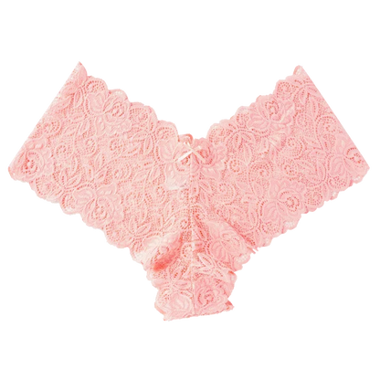 1pc Sexy Lace Transparent Panties Women Briefs Low Waist Soft Lingerie Comfortable Female Underwear Girls Intimates Panties pink 1pc