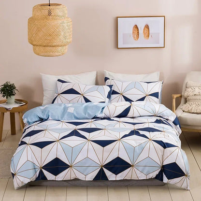 Soft Queen Bedding Set with King Duvet Cover – Affordable Single/Double Quilt Cover, Comfortable Bed Set 1
