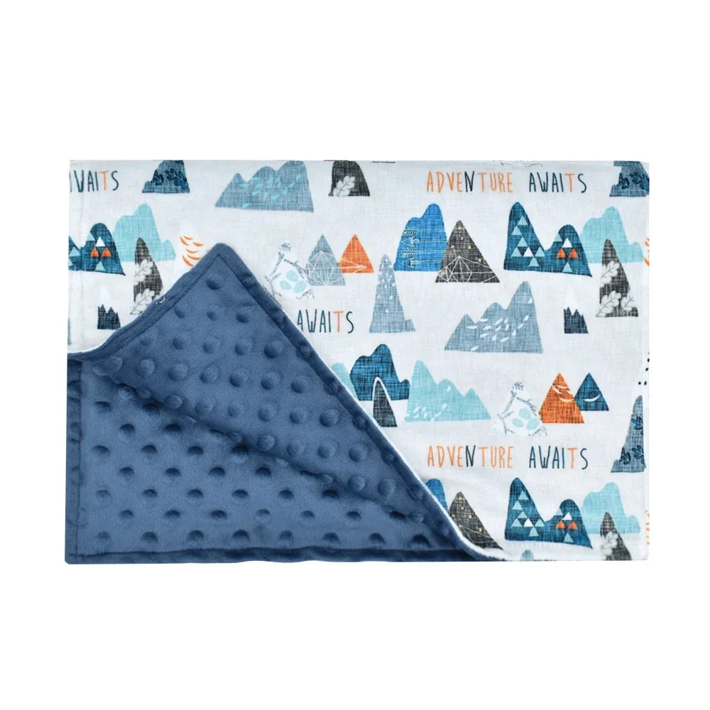 Fleece Baby Blanket Kids Nursery Decor Swaddle Blanket Baby Blankets Newborn Gift Mother Kids 100*72cm I
