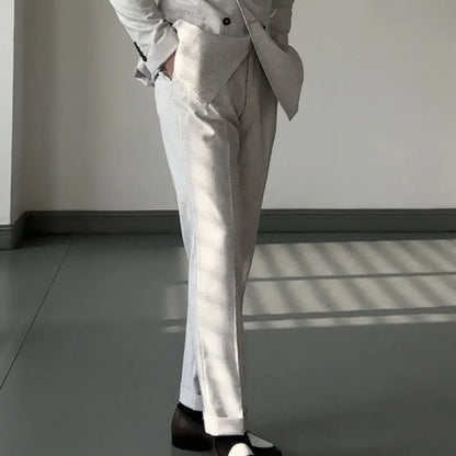 Double Breasted Suit 2 Pieces High Quality for Men