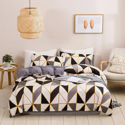 Soft Queen Bedding Set with King Duvet Cover – Affordable Single/Double Quilt Cover, Comfortable Bed Set 3