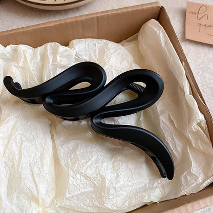 Alloy Acrylic Hair Claw Clip Black One Size