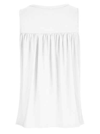 Lace Detail Round Neck Tank