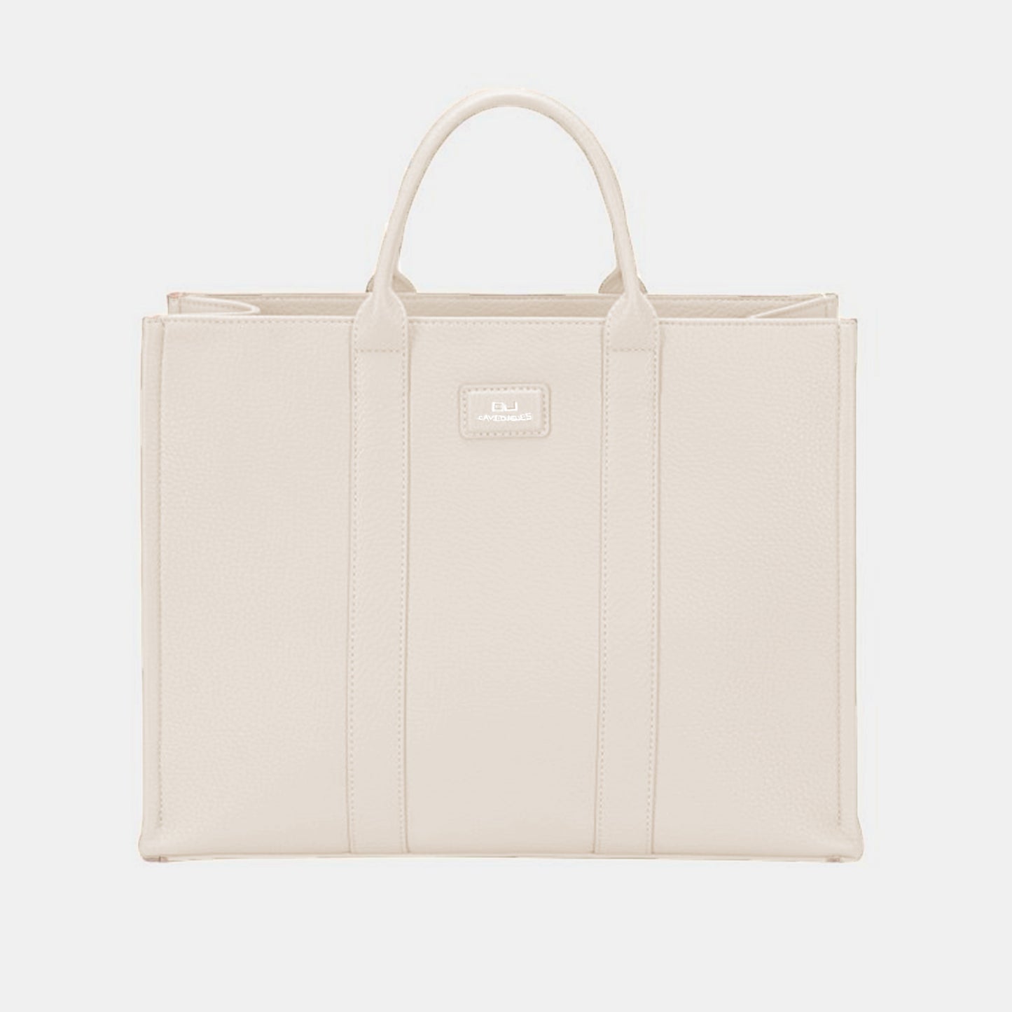 David Jones Textured PU Leather Handbag Creamy White One Size